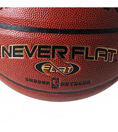Piłka koszykowa Spalding NBA Neverflat Indoor/Outdoor brązowa