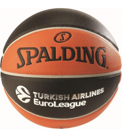 Piłka koszykowa Spalding Euroleague pomarańczowo-czarna TF-1000 Legacy  77100Z
