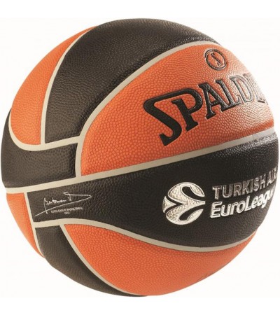 Piłka koszykowa Spalding Euroleague pomarańczowo-czarna TF-1000 Legacy  77100Z