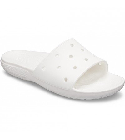 Klapki damskie Crocs Classic Slide białe 206121 100