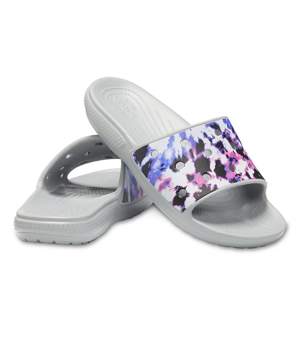 Klapki damskie Crocs Classic Crocs Tie Dye Mania Slide 206481 97K