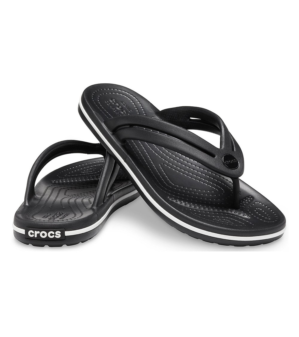 Klapki Crocs Crocband Flip W czarne 206100 001