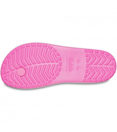 Klapki damskie Crocs Crocband Flip W różowe 206100 6QQ