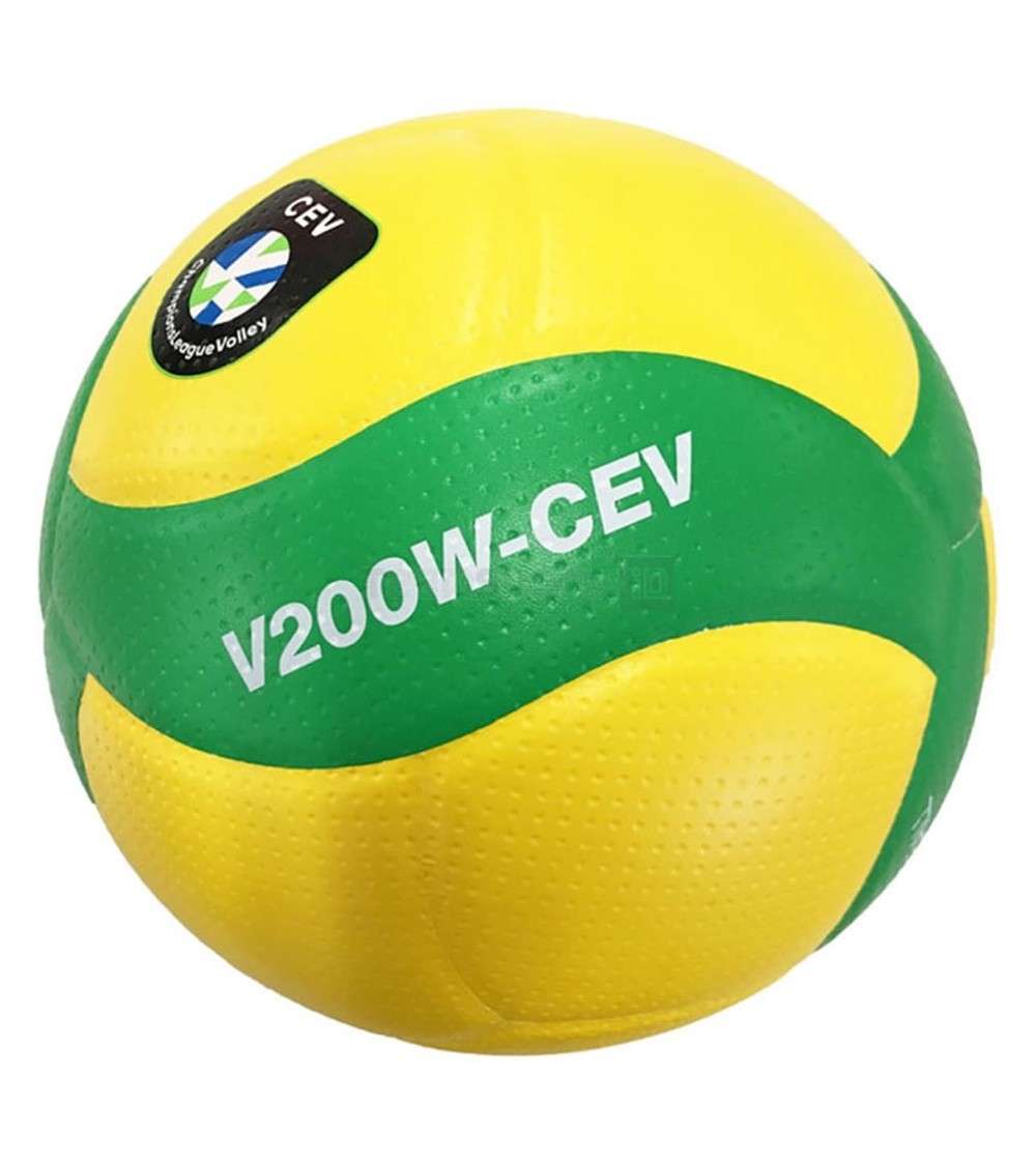 Piłka siatkowa meczowa Mikasa żółto-zielona V200W CEV