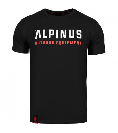 Koszulka męska Alpinus Outdoor Eqpt. czarna ALP20TC0033