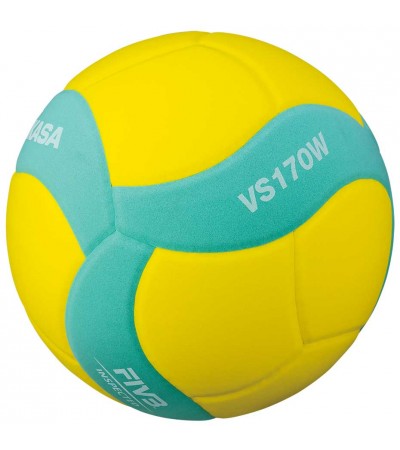 Piłka siatkowa Mikasa żółto-zielona VS170W