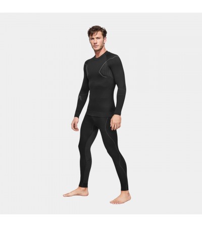 Bielizna termoaktywna męska Alpinus Active Base Layer Set czarno-szara GT43257