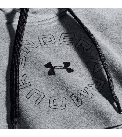 Bluza damska Under Armour Rival Fleece Metallic Hoodie szara 1356323 035