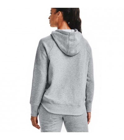 Bluza damska Under Armour Rival Fleece Metallic Hoodie szara 1356323 035