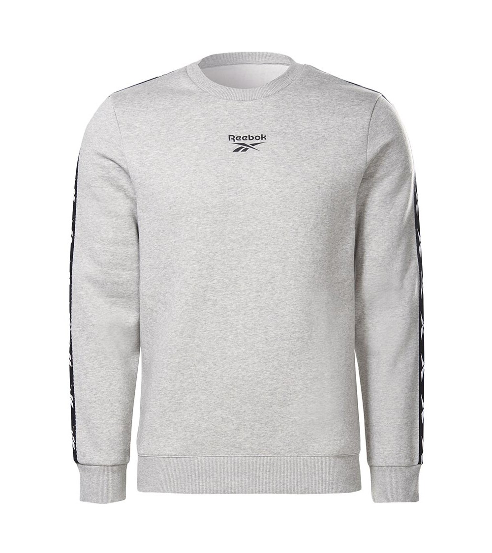 Bluza męska Reebok Training Essentials Tape Crew szara GU9968