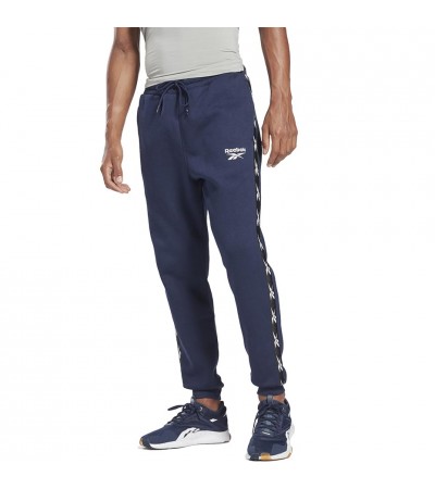 Spodnie męskie Reebok Training Essentials Tape Jogger granatowe GU9972