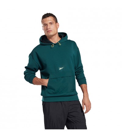 Bluza męska Reebok Meet You There OTH Hoodie zielona GI8494