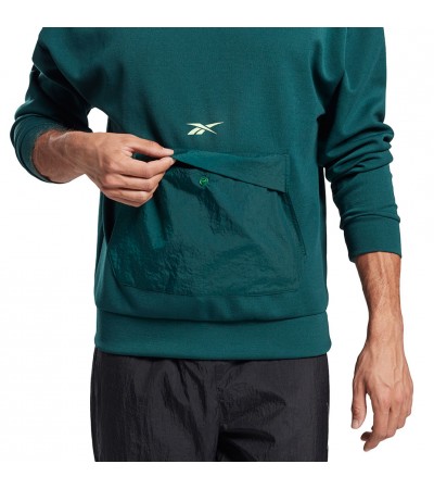 Bluza męska Reebok Meet You There OTH Hoodie zielona GI8494