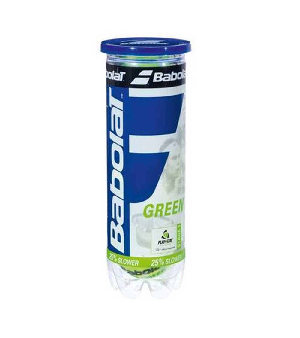 Piłki do tenisa Babolat St1 Green 3szt zielone 116069