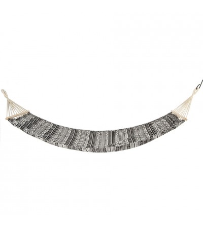 Hamak ogrodowy 2 osobowy Etno 200x150cm czarno-biały 1031262