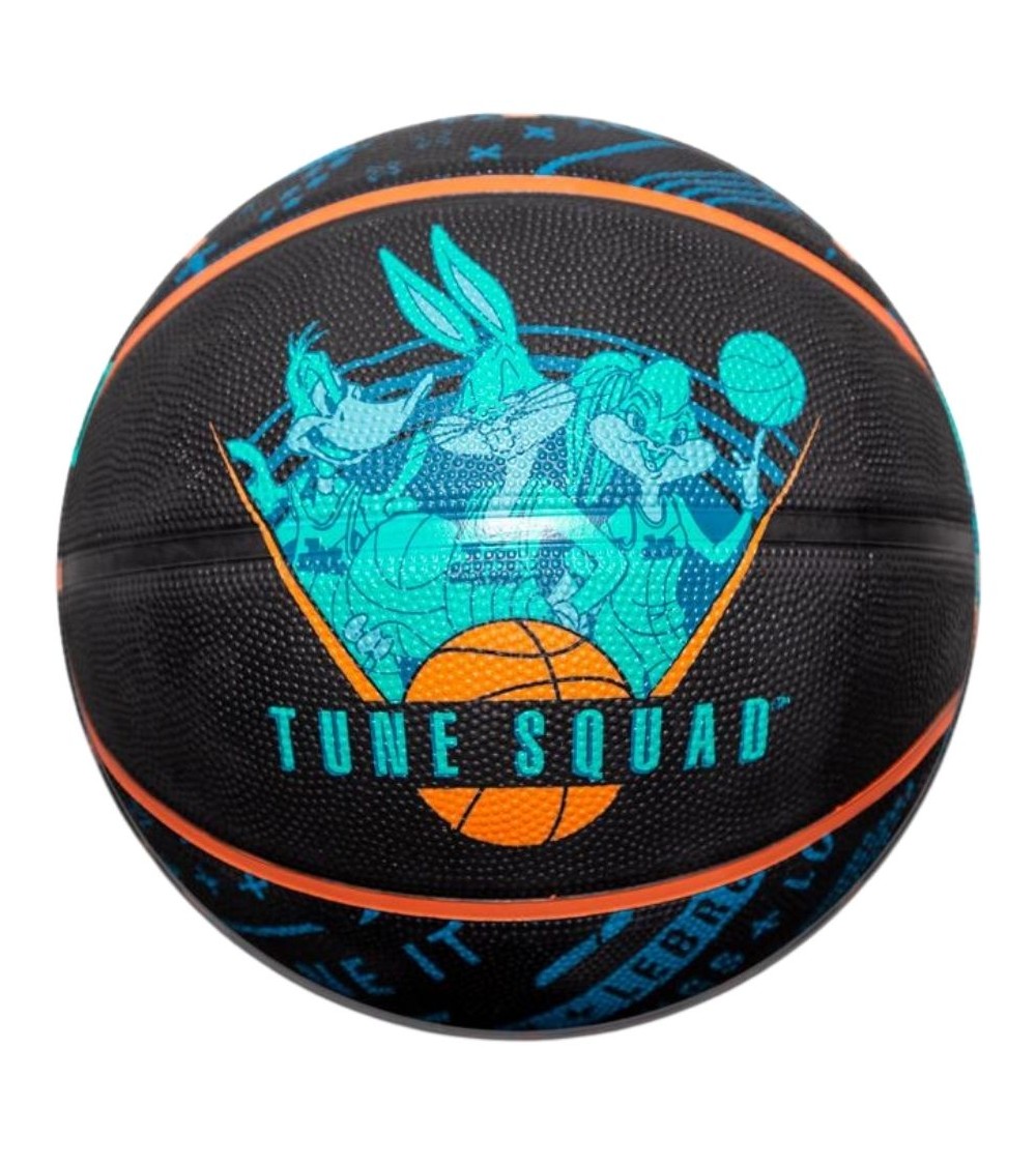Piłka do koszykówki Spalding Space Jam Tune Squad Roster czarno-niebieska '7 84540Z