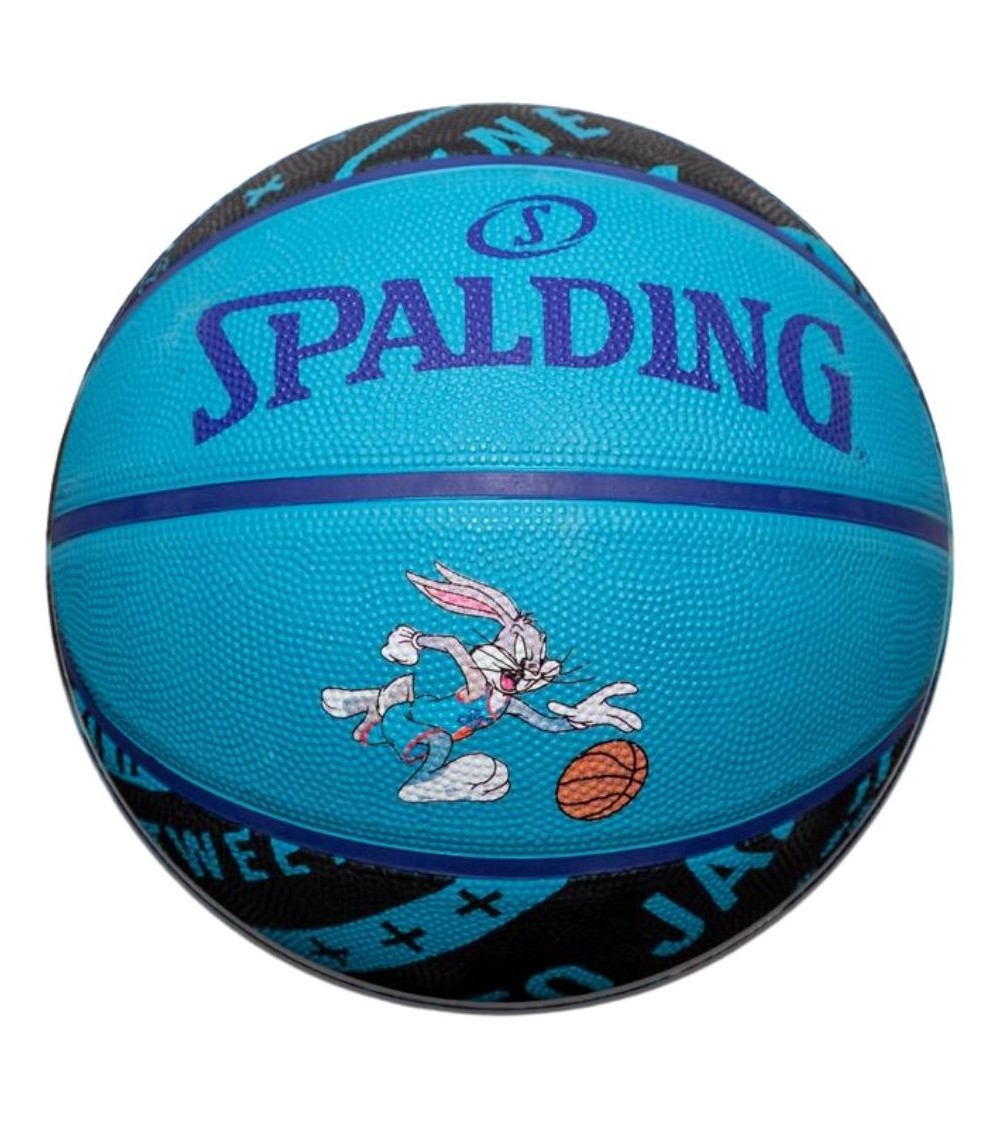 Piłka do koszykówki Spalding Space Jam Tune Squad Bugs niebiesko-czarna '5  84605Z