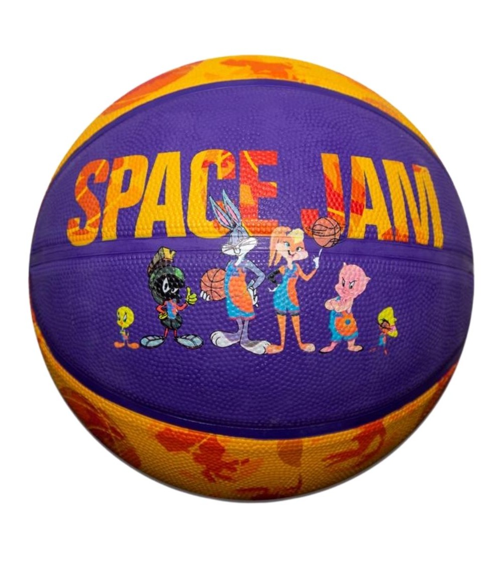 Piłka do koszykówki Spalding Space Jam Tune pomarańczowo-fioletowa '7 84595Z