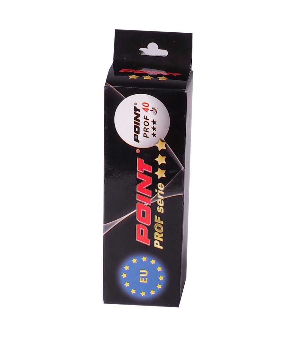 Piłeczki do ping ponga Point PROF SERIE 3szt żółta