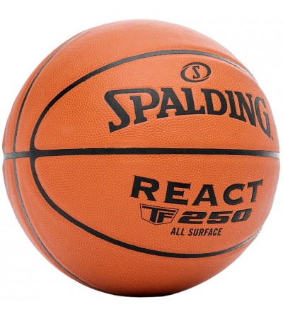 Piłka koszykowa Spalding React TF-250 rozm. 5 brązowa 76803Z