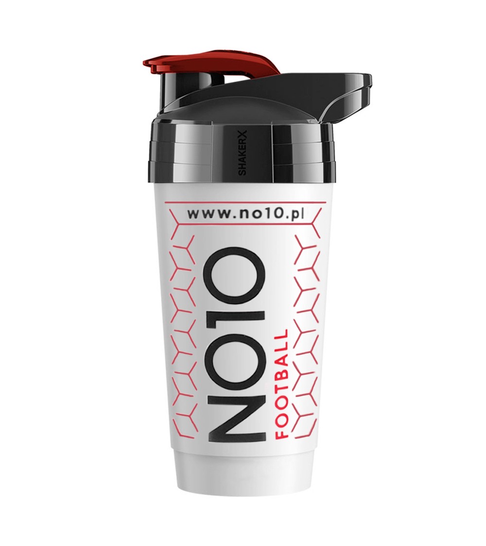Bidon shaker NO10 600 ml biały