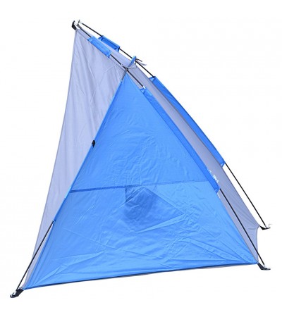 Namiot osłona plażowa Sun Royokamp 200x100x105 szaro-niebieska 1015651