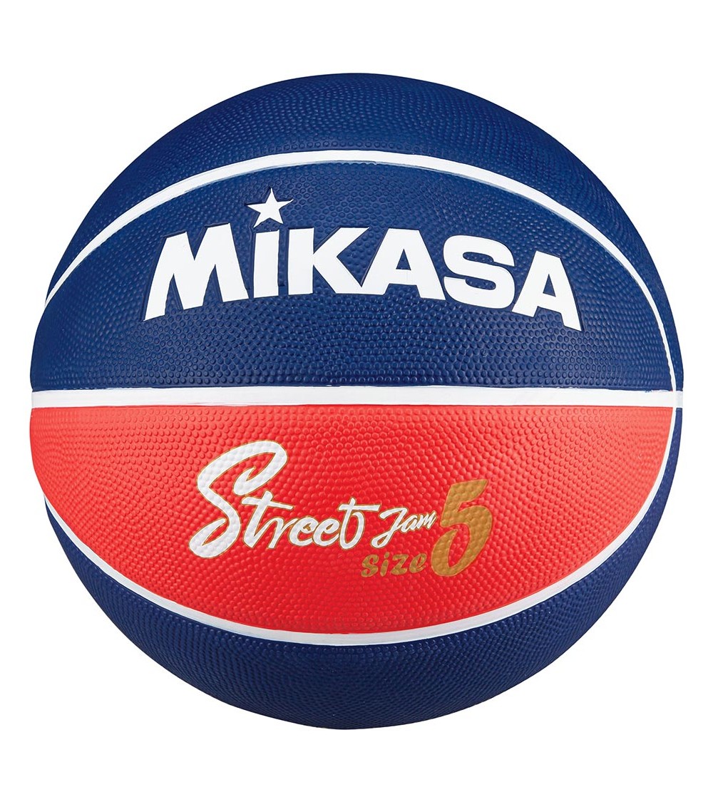 Piłka koszykowa Mikasa granatowo-czerwona BB502B-NBRW