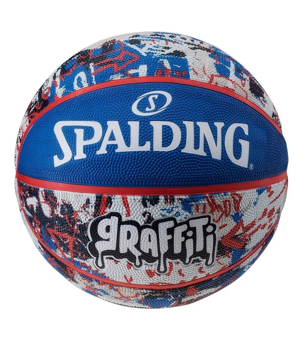 Piłka koszykowa Spalding Graffiti niebiesko-czerwona 84377Z