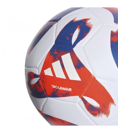 Piłka nożna adidas Tiro League TSBE biało-niebiesko-czerwona HT2422