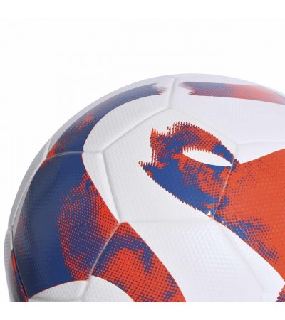 Piłka nożna adidas Tiro League TSBE biało-niebiesko-czerwona HT2422