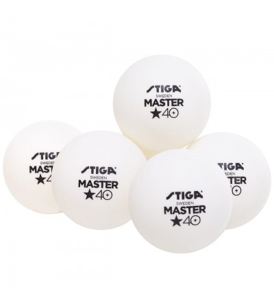 Piłeczki do ping ponga Stiga Master* białe 6 szt.