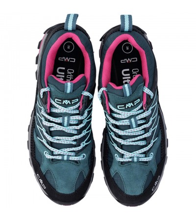 Buty trekkingowe damskie CMP Rigel Low WP niebiesko-czarno-różowe 3Q5445616NN