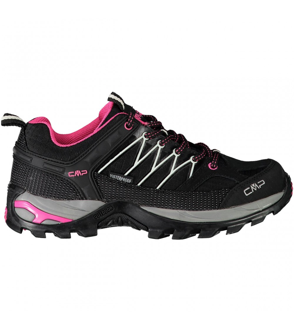 Buty trekkingowe damskie CMP Rigel Low WP czarno-różowe 3Q5445661UE