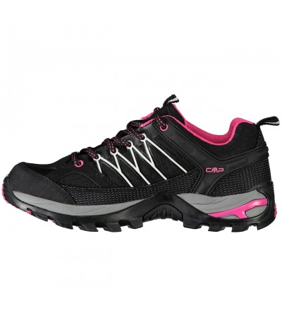 Buty trekkingowe damskie CMP Rigel Low WP czarno-różowe 3Q5445661UE