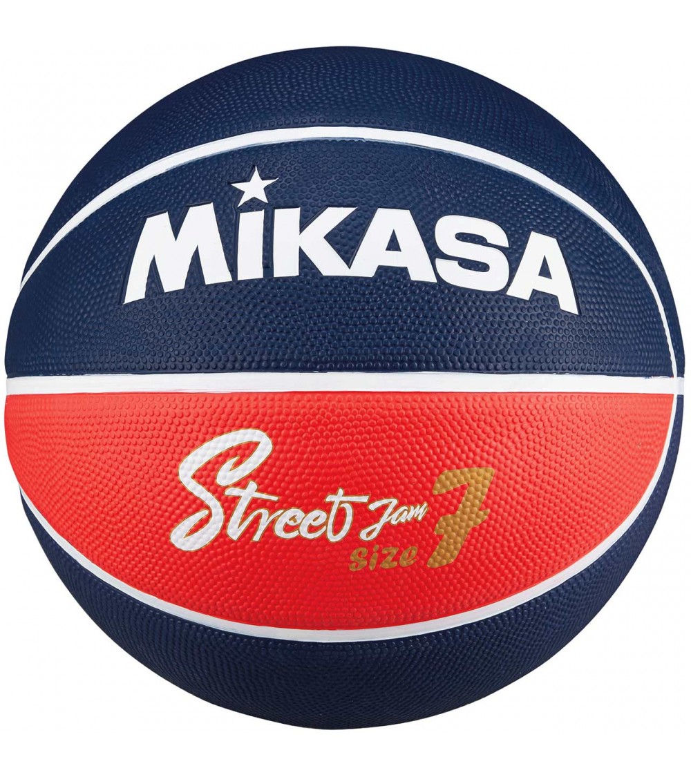Piłka koszykowa Mikasa granatowo-czerwona BB702B-NBRW