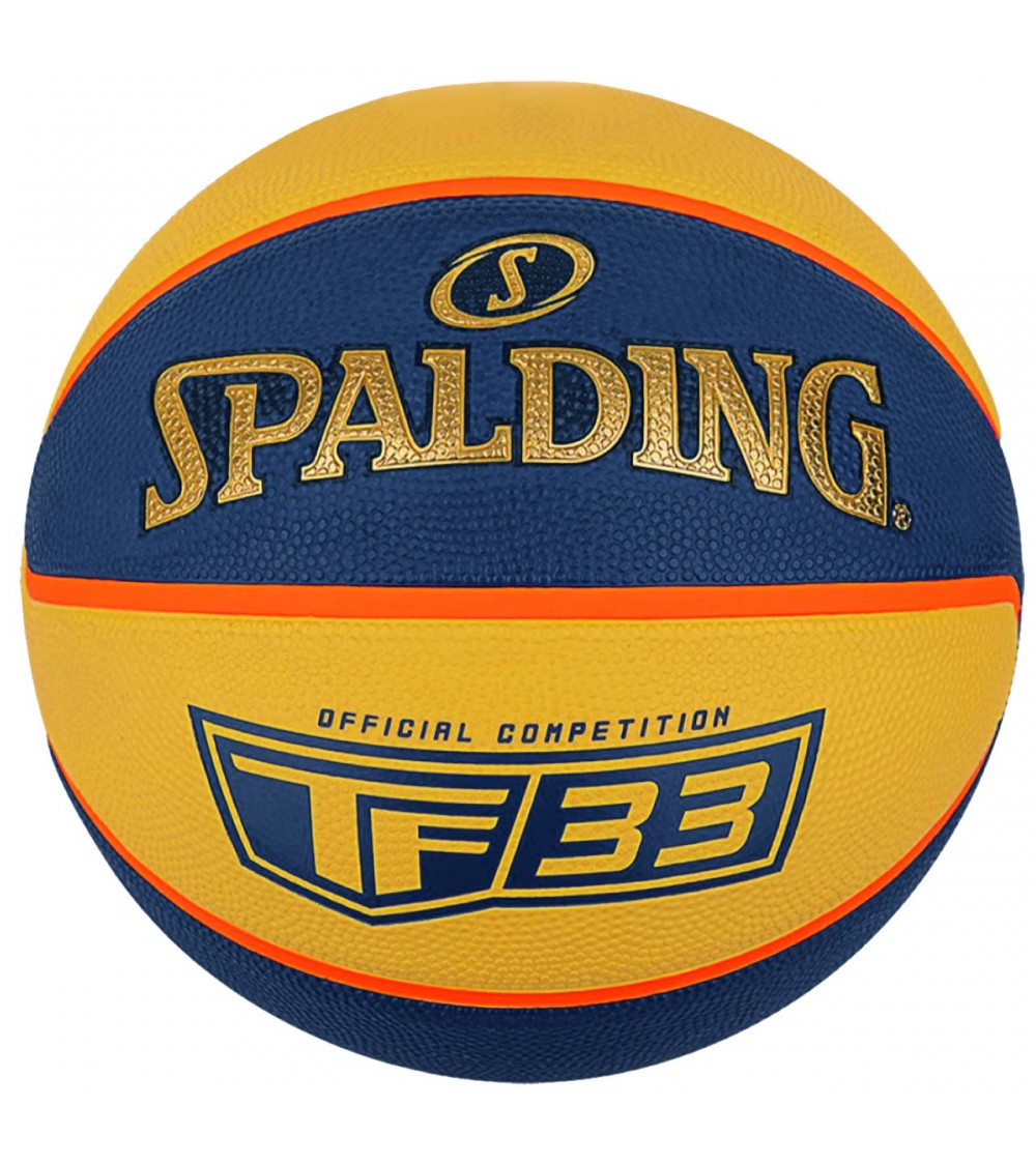 Piłka do koszykówki Spalding Official TF-33 żółto-niebieska 84352Z