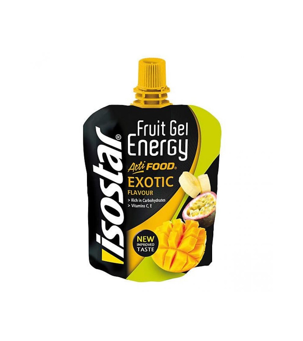 Gelis Energy ActiFood Isostar 90g egzotinių vaisių, Maisto papildai, preparatai, funkcinis maistas, Pagrindinis, Isostar