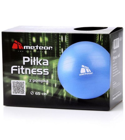 Meteor gym ball 65 cm with pump blue 31133