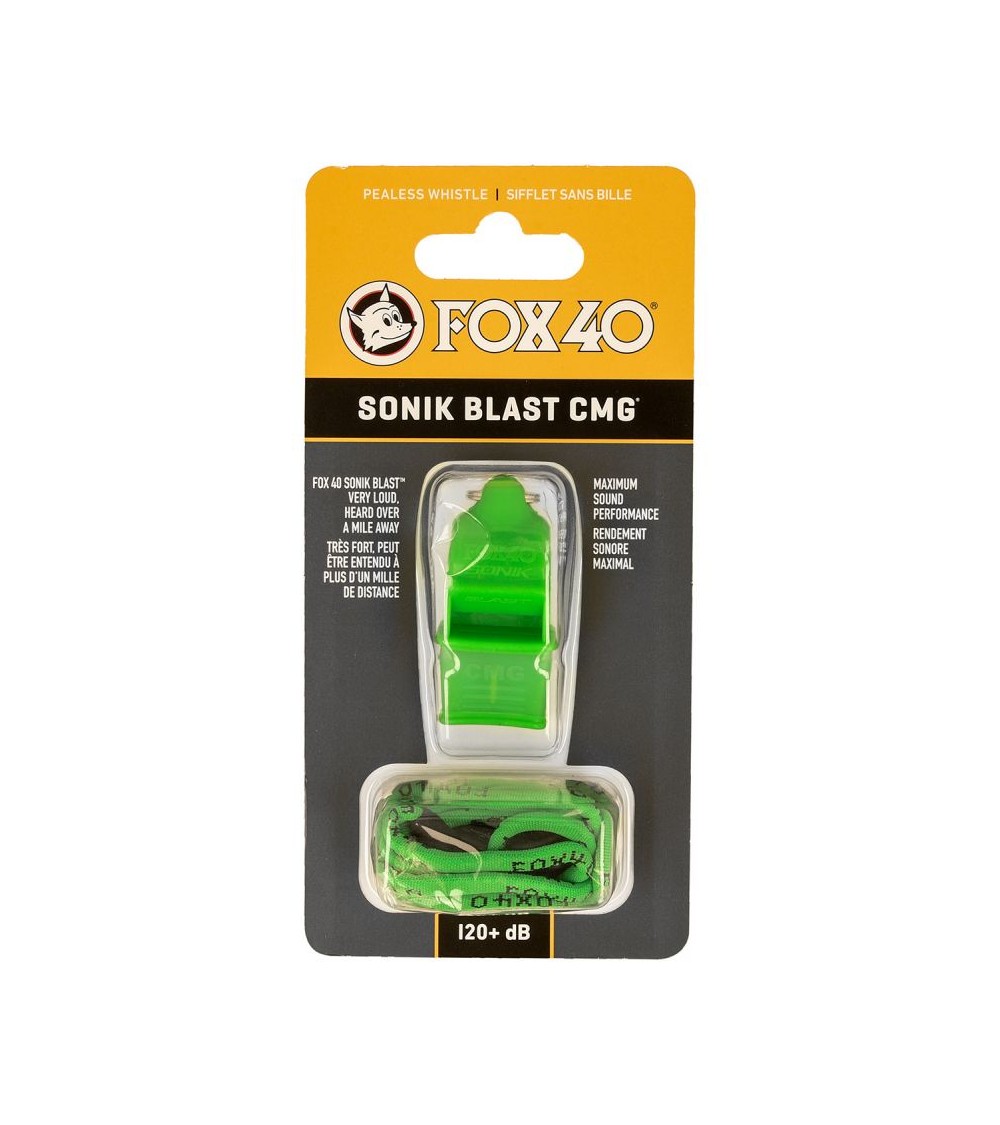 Sonik Blast CMG švilpukas + žalia styga, Įvairūs aksesuarai, Pagrindinis, Fox