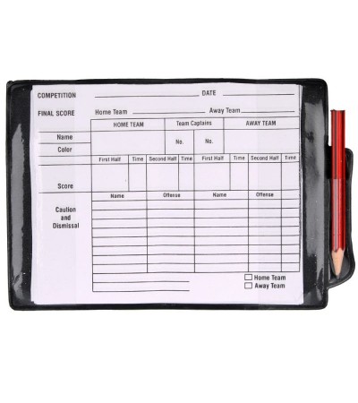 Referee cards with the notebook 2010896VRC-220