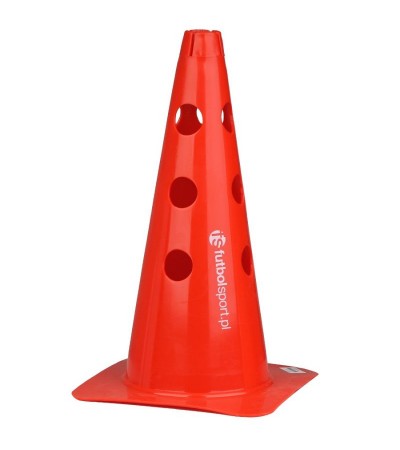 Cone with holes 37.5 cm red
