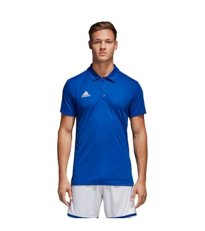 Pagrindinis polo adidas Core 18 Polo M CV3590, Futbolas, Spоrto prekės, Adidas
