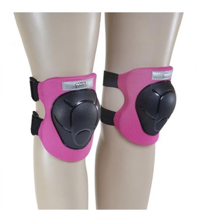 Protectors set Nils Extreme black and pink H210 size L