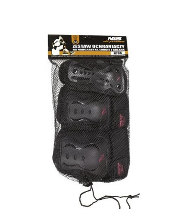 Protectors set Nils Extreme black and pink H706 rL