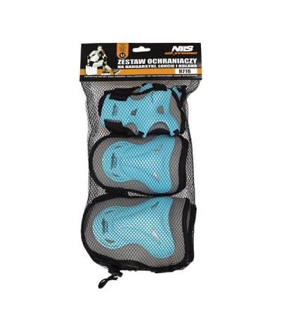 Protectors set Nils Extreme gray-blue H716 rL