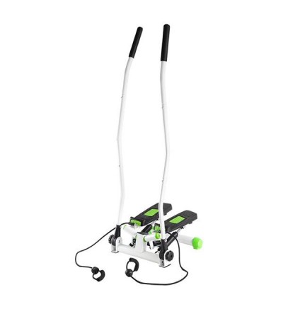 Stepper with movable arms and HMS S3085 cables, green and white