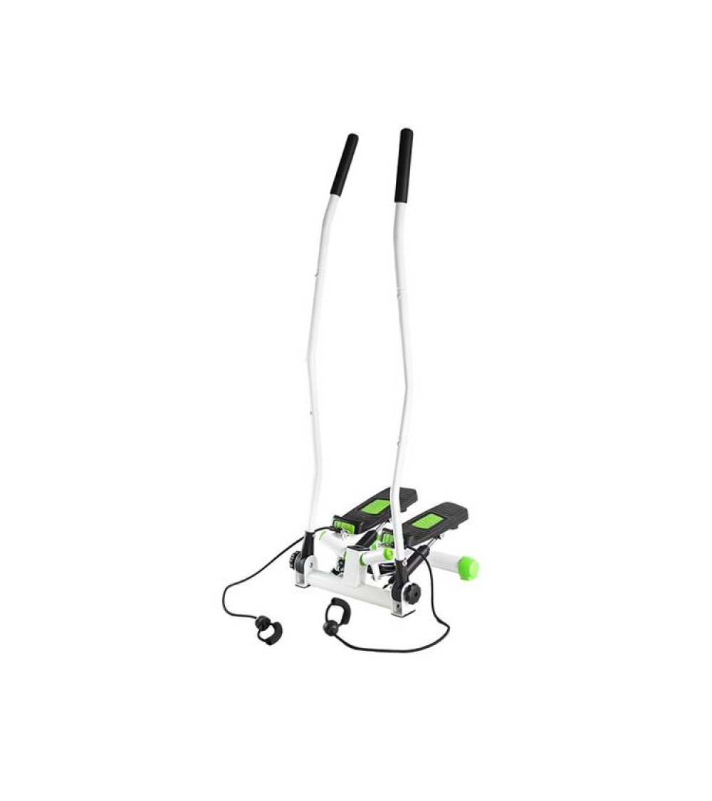 Stepper with movable arms and HMS S3085 cables, green and white