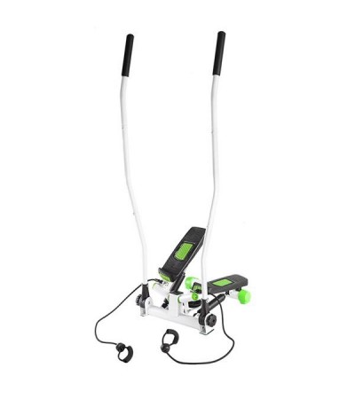 Stepper with movable arms and HMS S3085 cables, green and white