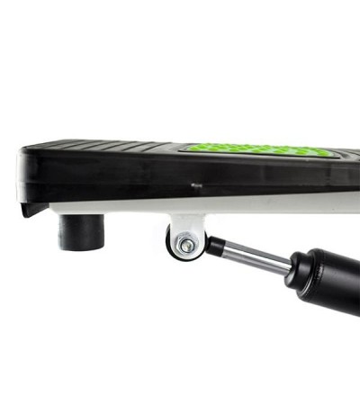 Stepper with movable arms and HMS S3085 cables, green and white