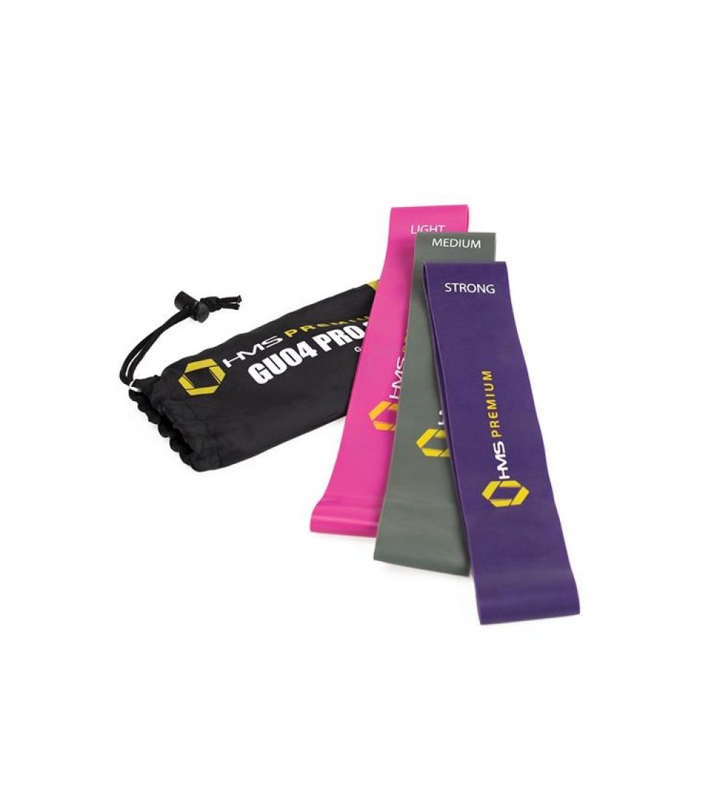 Pratimų gumos rinkinys HMS PRO SET GU04, Treniruokliai, treniruočių įranga, Pagrindinis, HMS